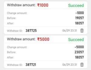 teen patti target payment proof