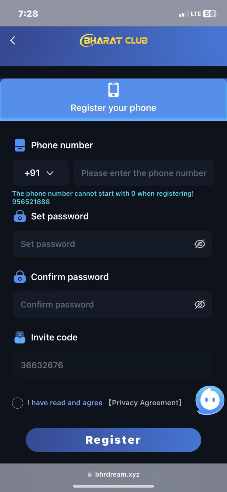 How to Register Bharat Club App
